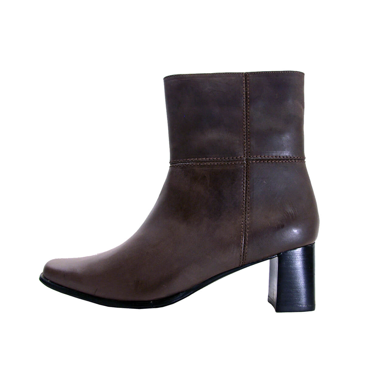 PEERAGE Jade Women's Wide Width Side Zipper Leather Dress Booties