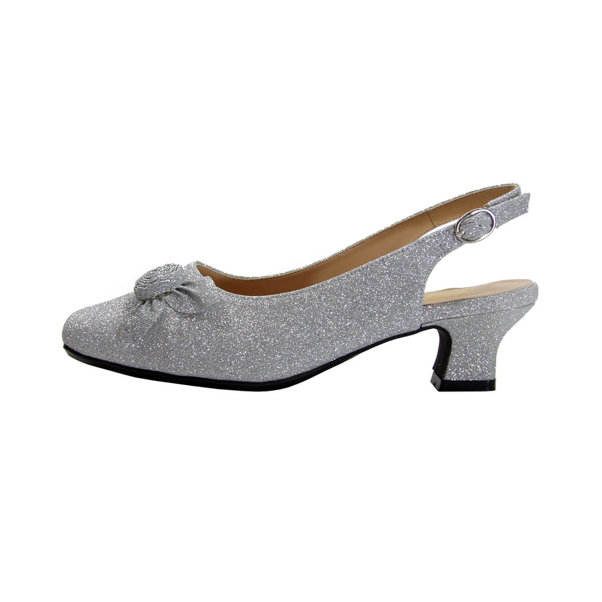 FLORAL Ashlyn Women's Wide Width Slingback Dress Pumps with Bow