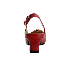 Load image into Gallery viewer, PEERAGE Luciana Women&#39;s Wide Width Leather Slingback Pumps
