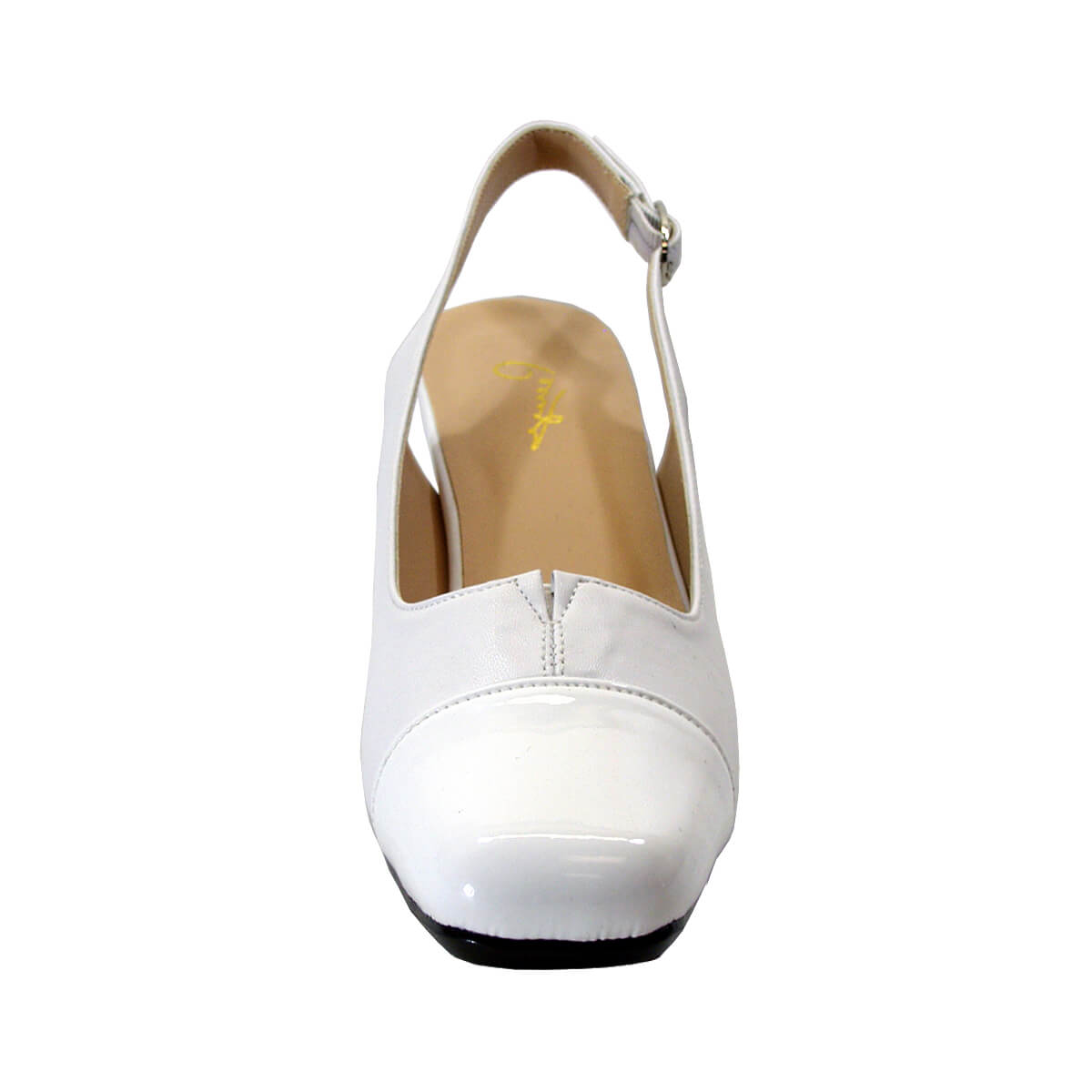 PEERAGE Luciana Women's Wide Width Leather Slingback Pumps