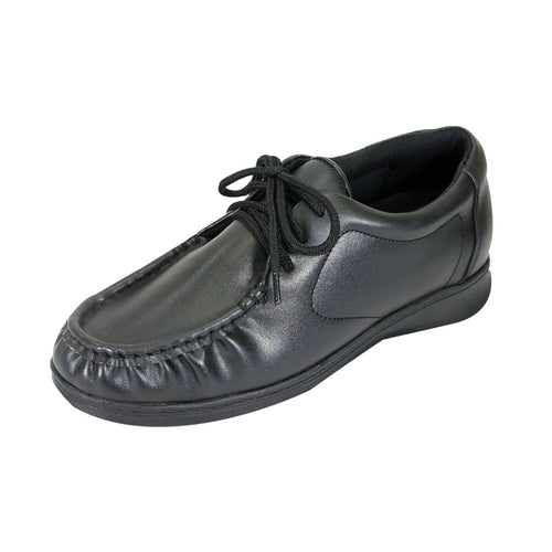 Fazpaz 24 Hour Comfort Harper Women's Wide Width Lace Up Leather Walking Shoes