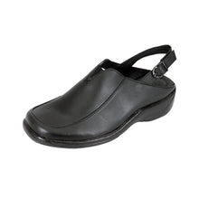 Load image into Gallery viewer, Fazpaz 24 Hour Comfort Ingrid Women&#39;s Wide Width Comfort Leather Slingback Clogs
