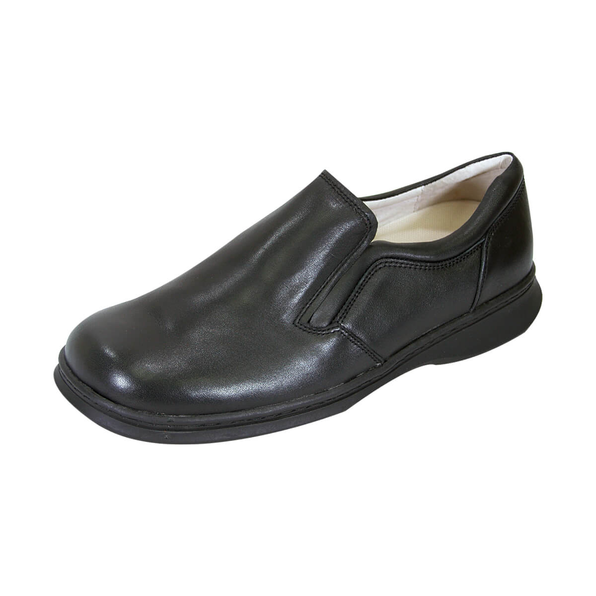 Fazpaz 24 Hour Comfort Jason Men's Wide Width Leather Slip-On Shoes