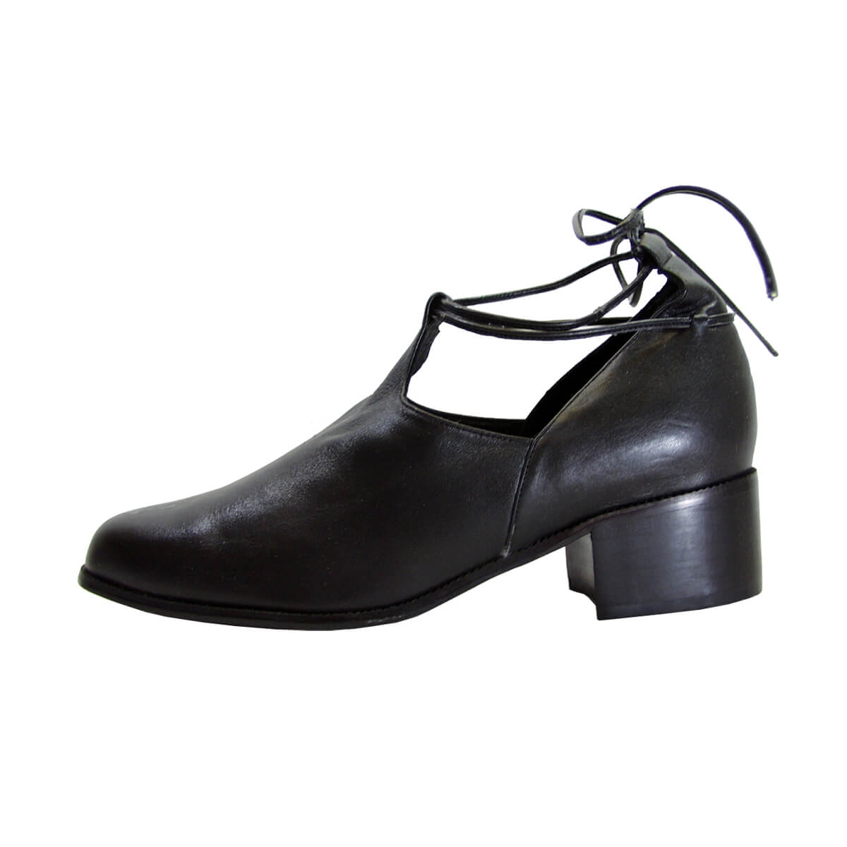 PEERAGE Drew Women's Wide Width Leather Ankle-Tie Shoes