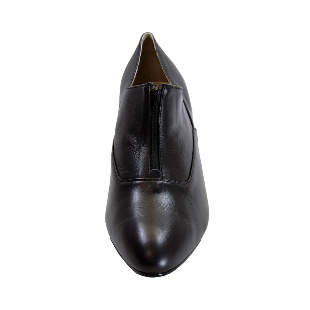 PEERAGE Silvia Women's Wide Width Louis-Heel Leather Dress Pumps