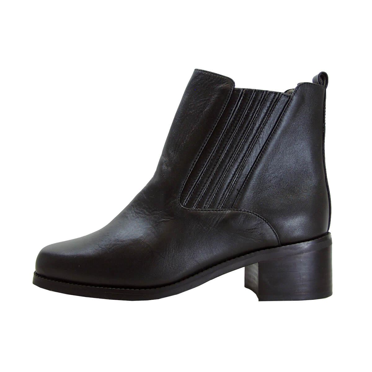 PEERAGE Mya Women's Wide Width Leather Ankle Boots