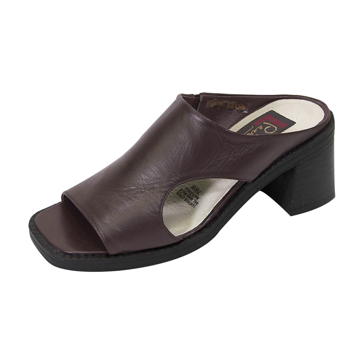 PEERAGE Trudy Women's Wide Width Leather Sandals