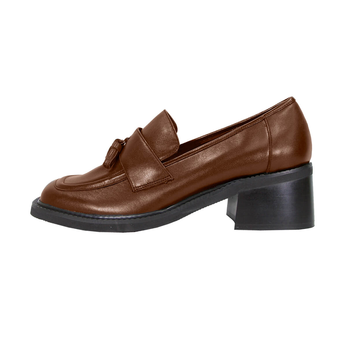 PEERAGE Rhona Women's Wide Width Tassel Leather Shoes