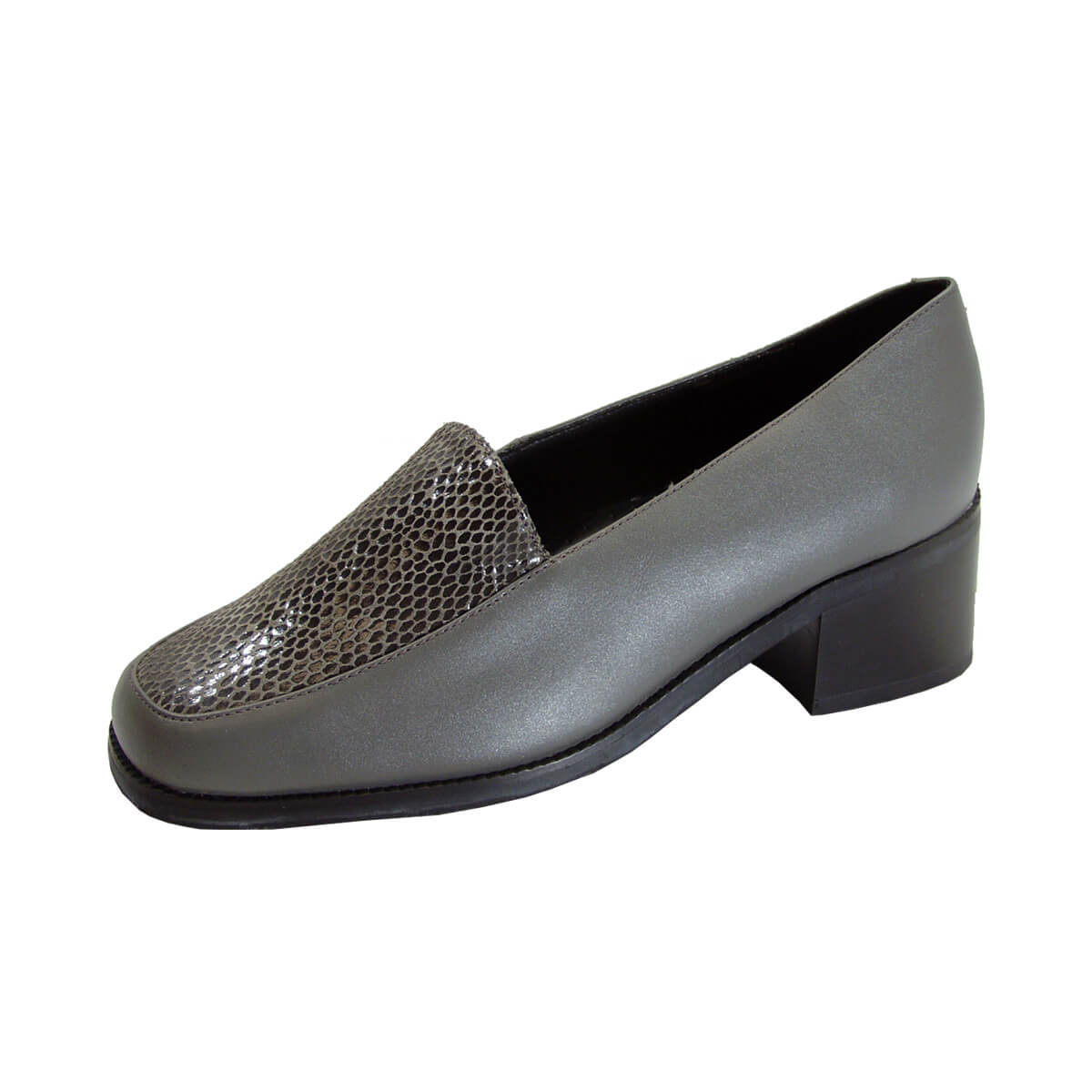 FazPaz Peerage Zula Women's Wide Width Leather Animal Print Slip-on Shoes