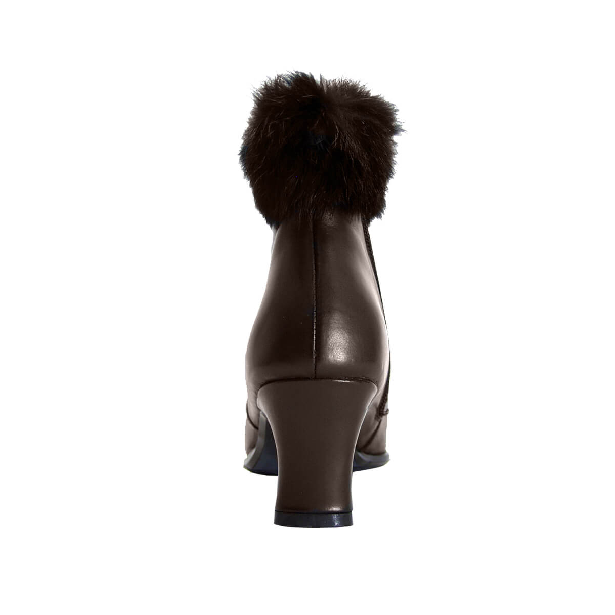 PEERAGE Tanya Women's Wide Width Leather Dress Booties with Zipper