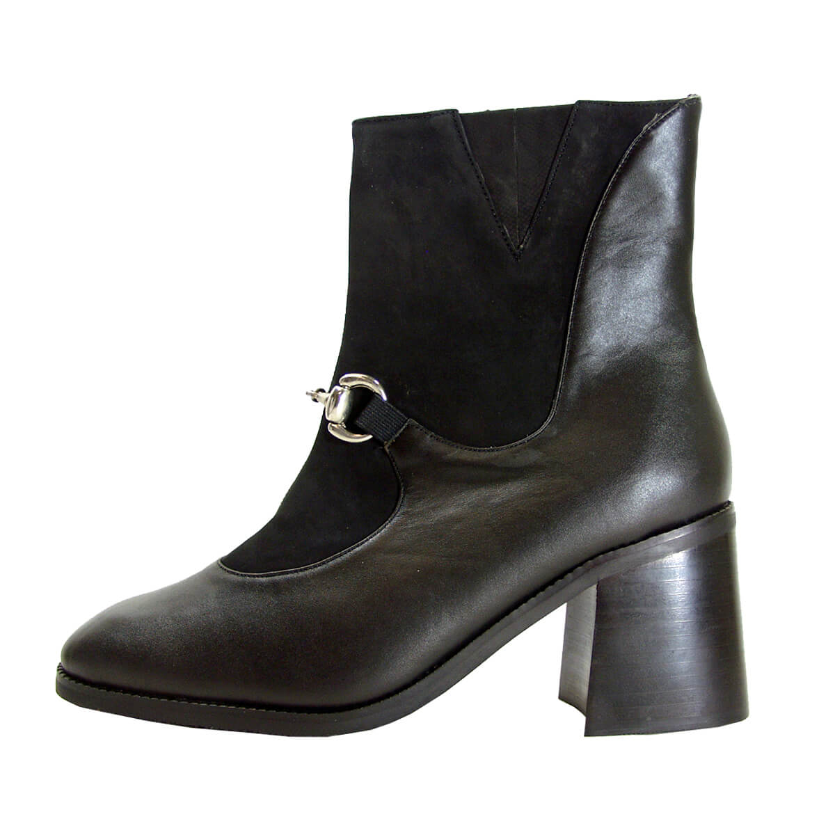 PEERAGE Darla Women's Wide Width Casual Dress Leather Booties