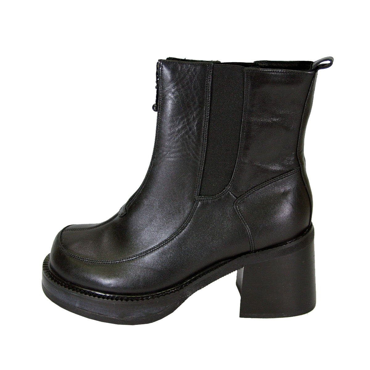 PEERAGE Ronda Women's Wide Width Leather Dress Booties