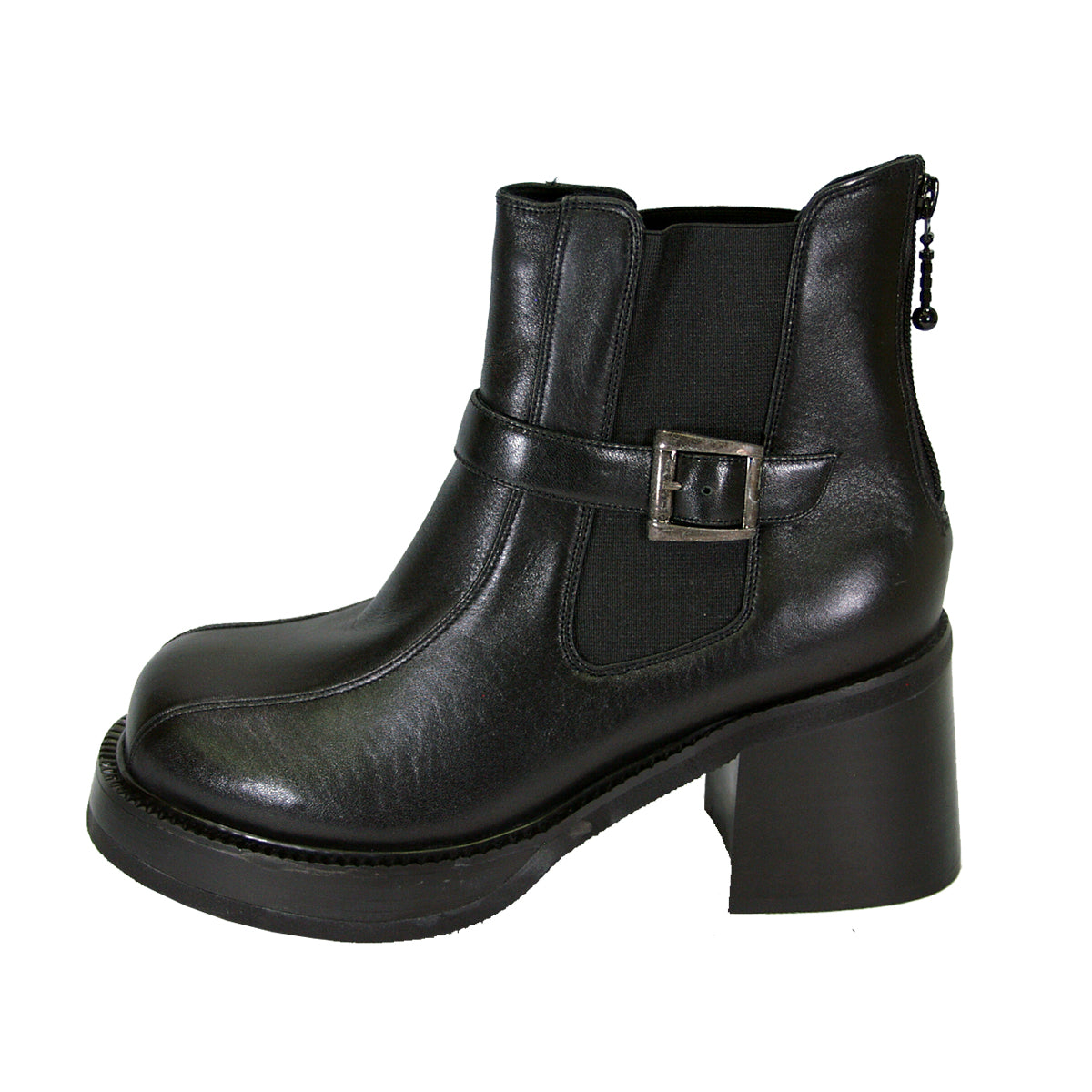 PEERAGE Paula Women's Wide Width Leather Booties