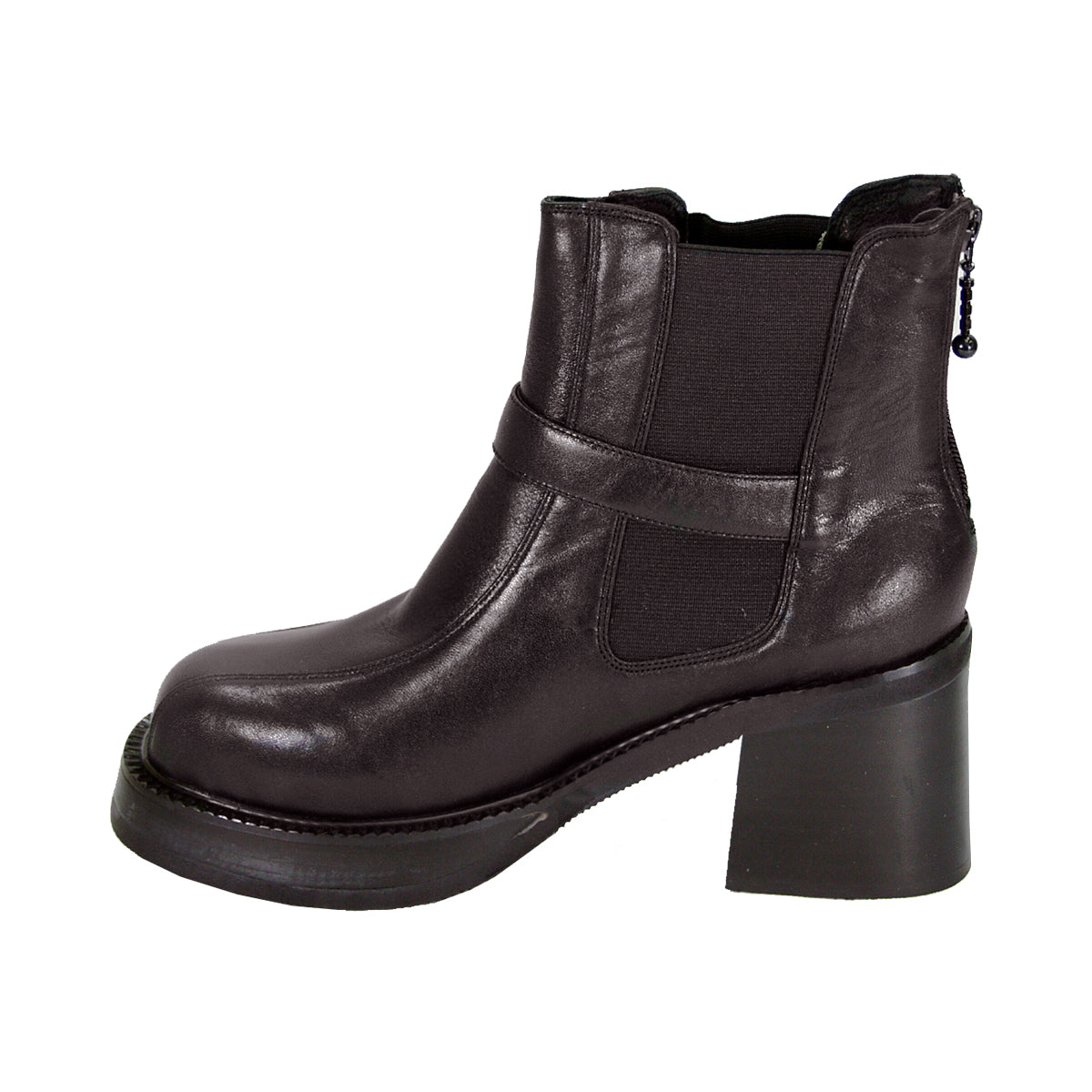 PEERAGE Paula Women's Wide Width Leather Booties