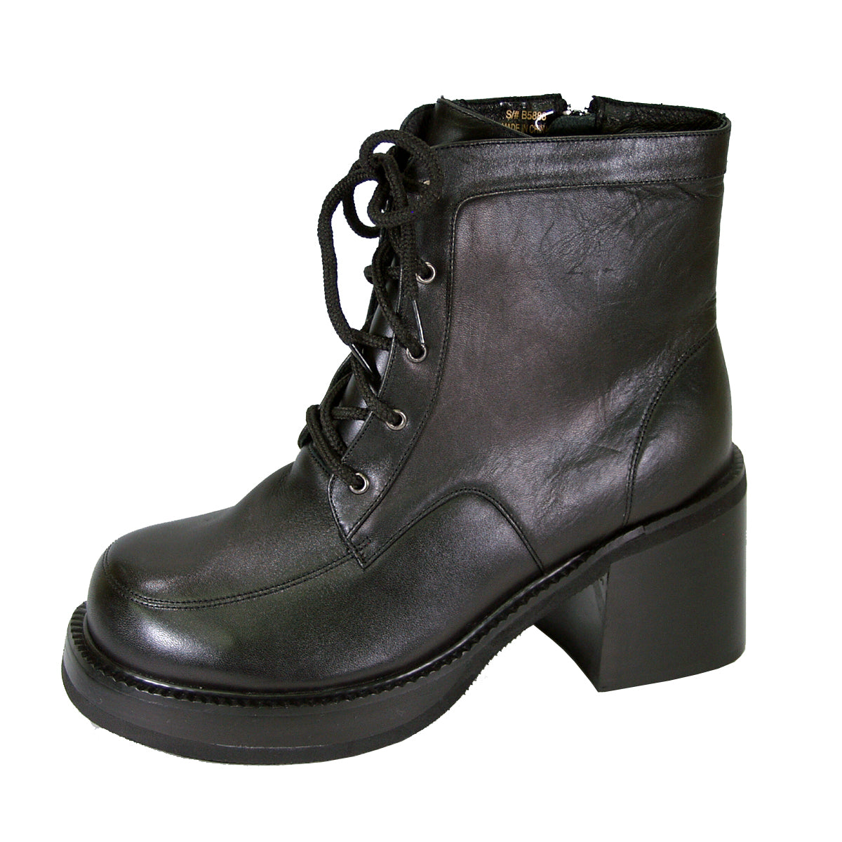 PEERAGE Lotus Women's Wide Width Leather Dress Booties with Zipper