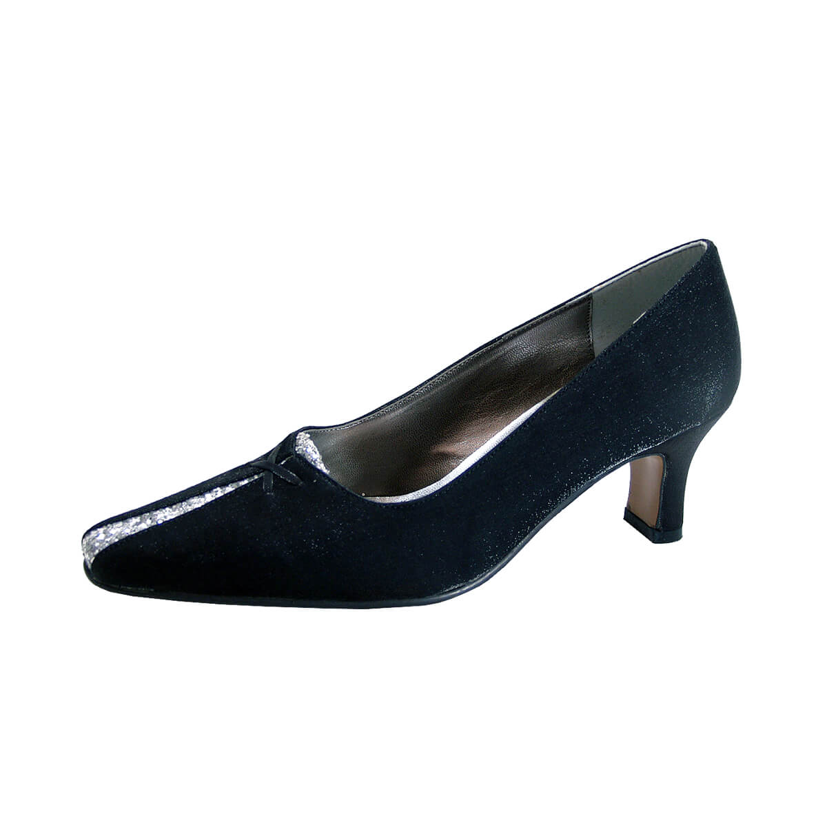 FLORAL Jayla Women's Wide Width Satin Dress Shoes Black / 6.5 E FLORAL Jayla Women's Wide Width Satin Dress Shoes Black / 6.5 E