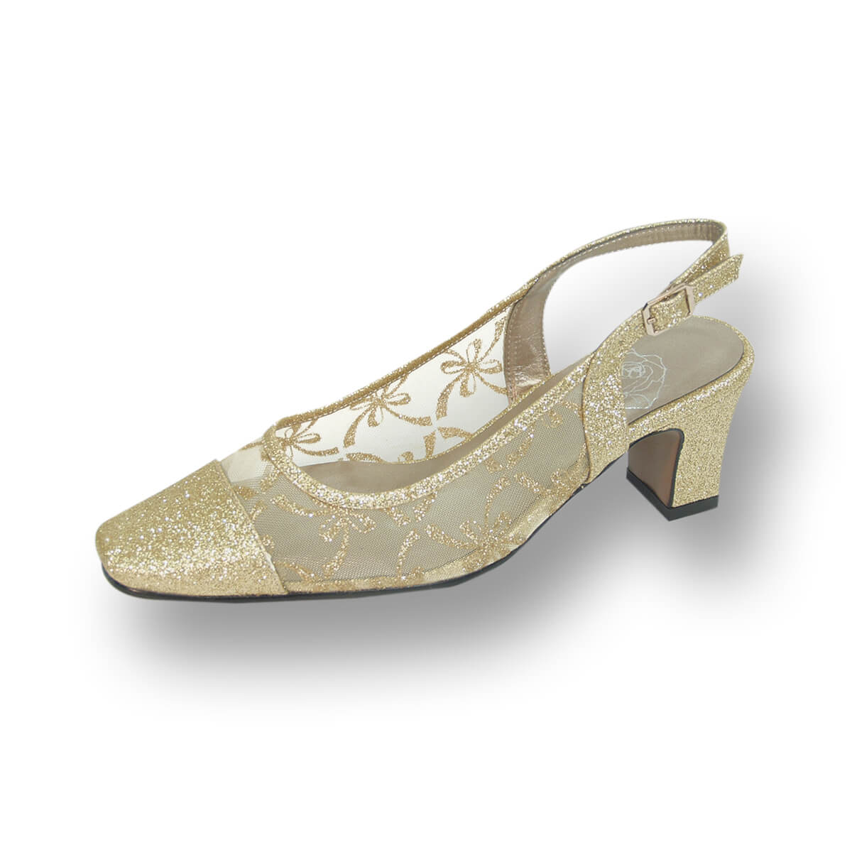 FLORAL Jenni Women's Wide Width Slingback Mesh Pumps