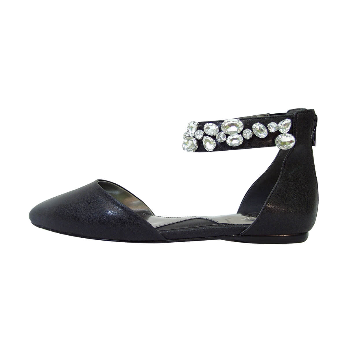 FUZZY Jill Women's Wide Width Open Shank Casual Dress Flats