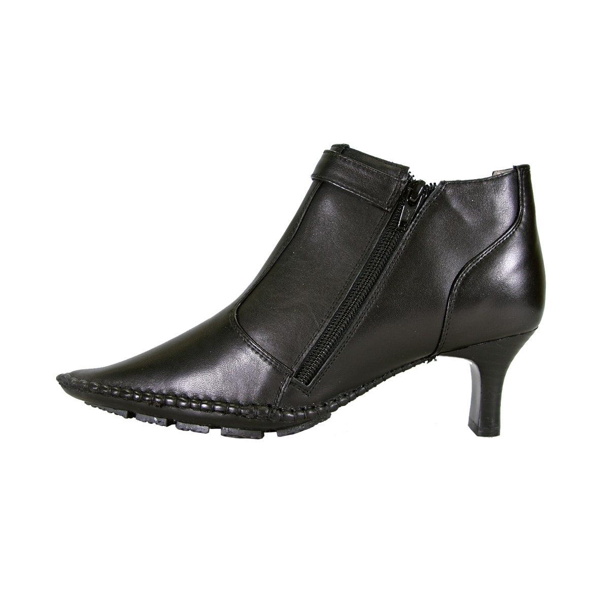 PEERAGE Willow Women's Wide Width Leather Dress Booties