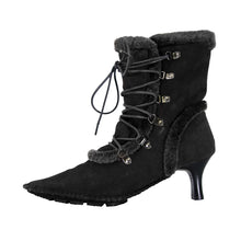 Load image into Gallery viewer, PEERAGE Viola Women&#39;s Wide Width Dress Heeled Boots with Zipper
