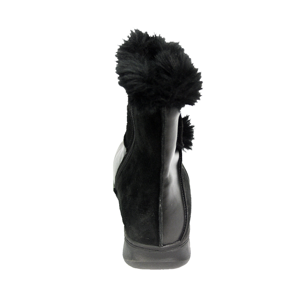 PEERAGE Bryn Women's Wide Width Fleece-Lined Leather Booties