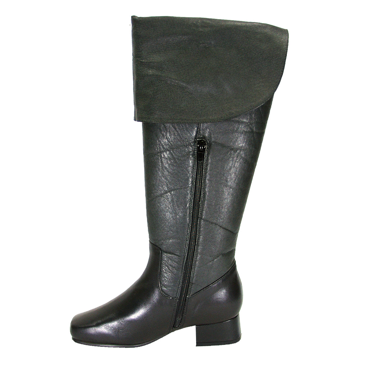 PEERAGE Mira Women's Wide Width Knee High Leather Dress Boots