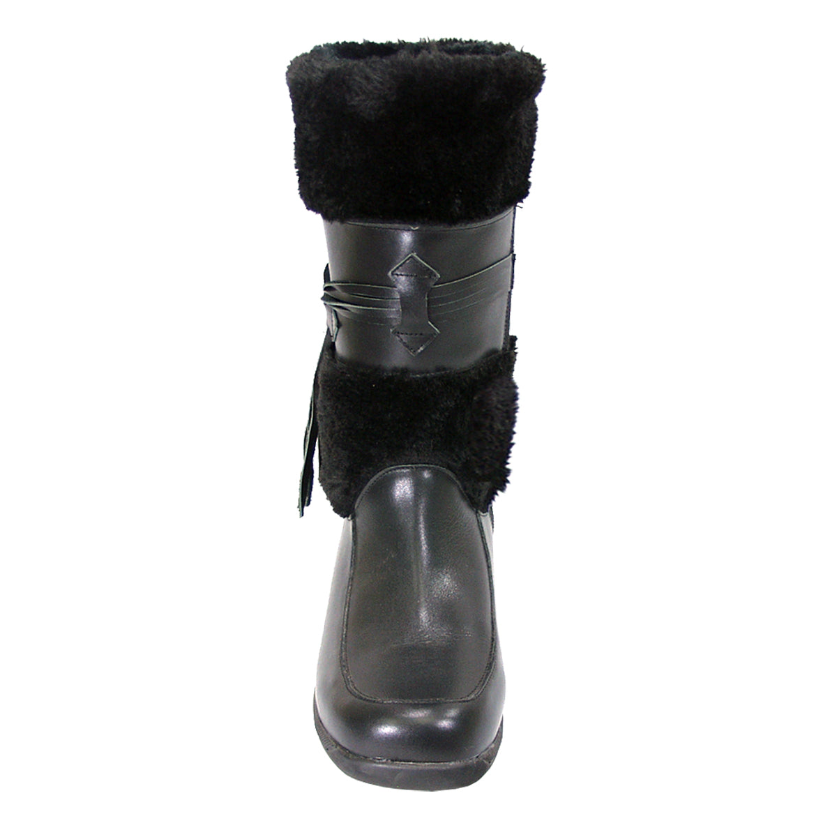 PEERAGE Bianca Women's Wide Width Leather Winter Boots