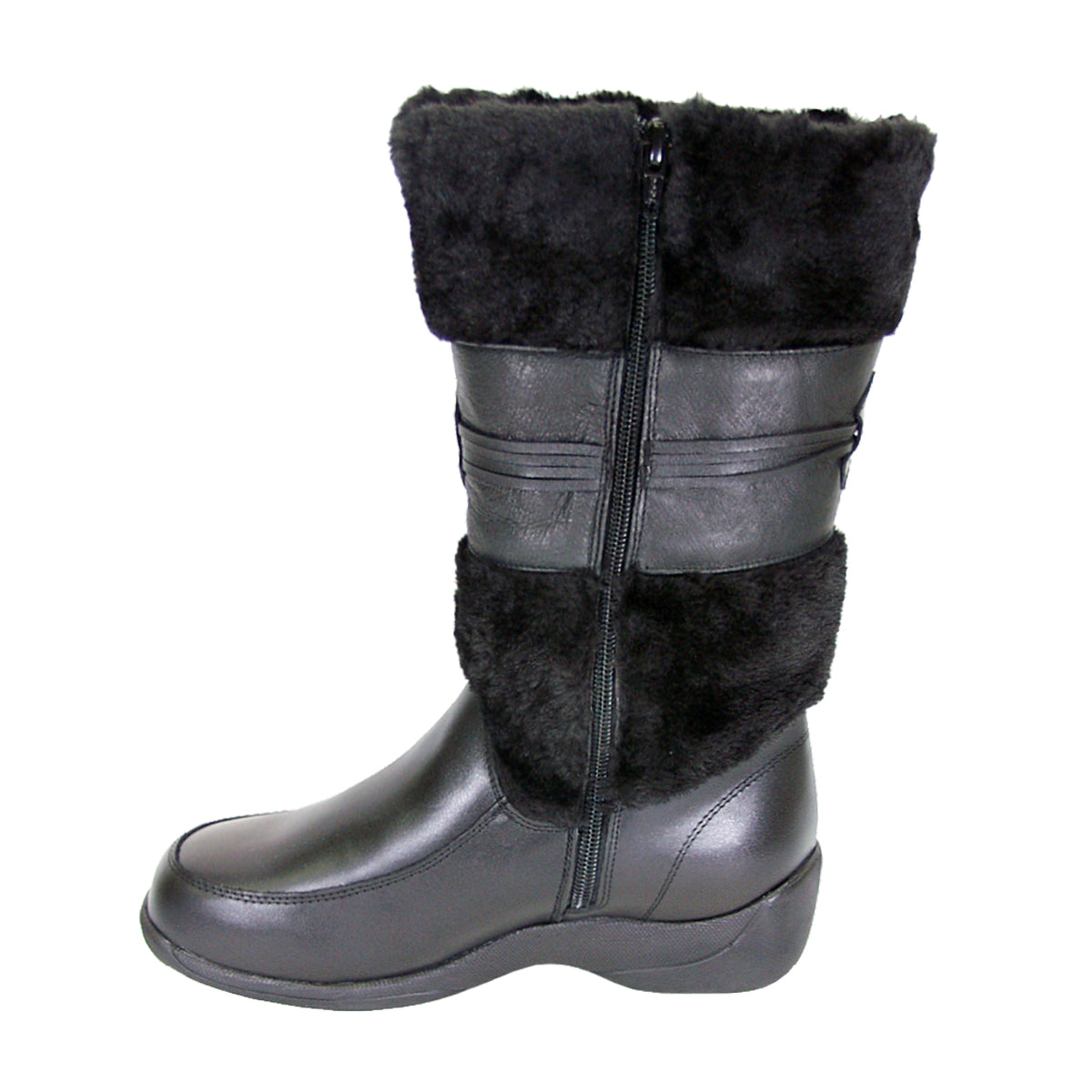 PEERAGE Bianca Women's Wide Width Leather Winter Boots