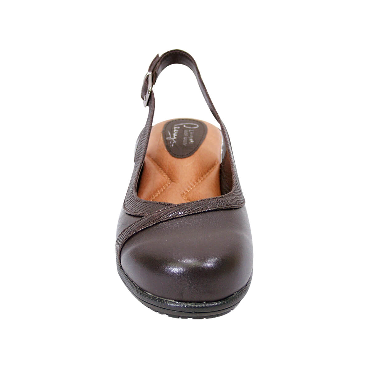 PEERAGE June Women's Wide Width Leather Clogs