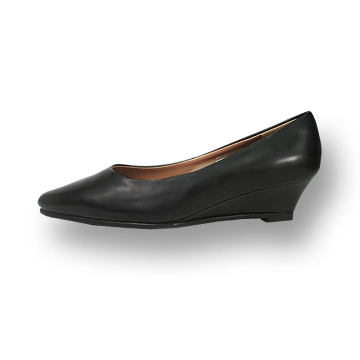 PEERAGE Gloria Women's Wide Width Leather Wedge Shoes