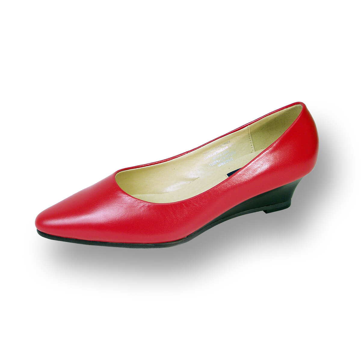 FazPaz Peerage Gloria Women Wide Width Leather Wedge Pumps