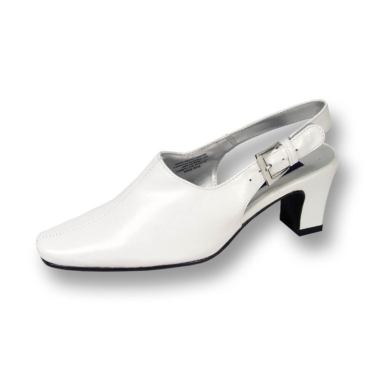 Fazpaz Peerage Zoe Women Wide Width Leather Slingback Dress Pumps