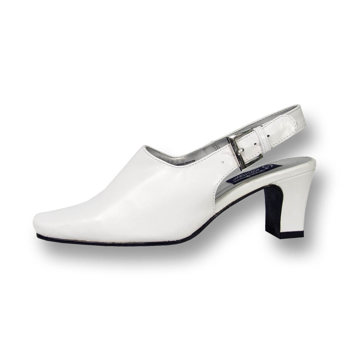 PEERAGE Zoe Women's Wide Width Leather Slingback Pumps