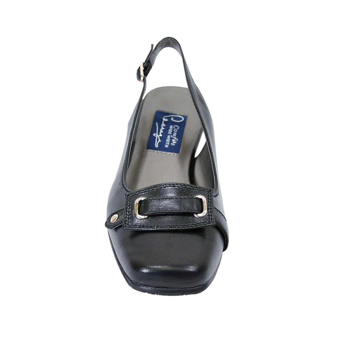 PEERAGE Annabelle Women's Wide Width Leather Slingback Pumps