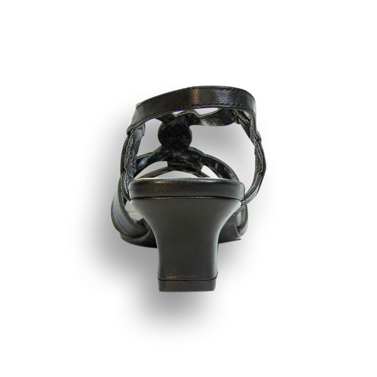 PEERAGE Monica Women's Wide Width Leather Slingback Heeled Sandals