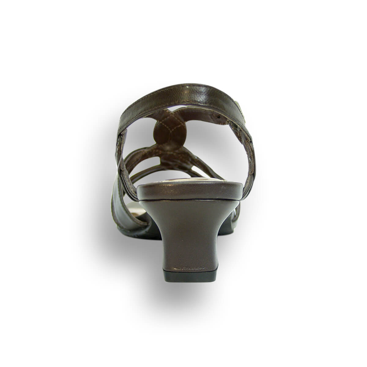 PEERAGE Monica Women's Wide Width Leather Slingback Heeled Sandals