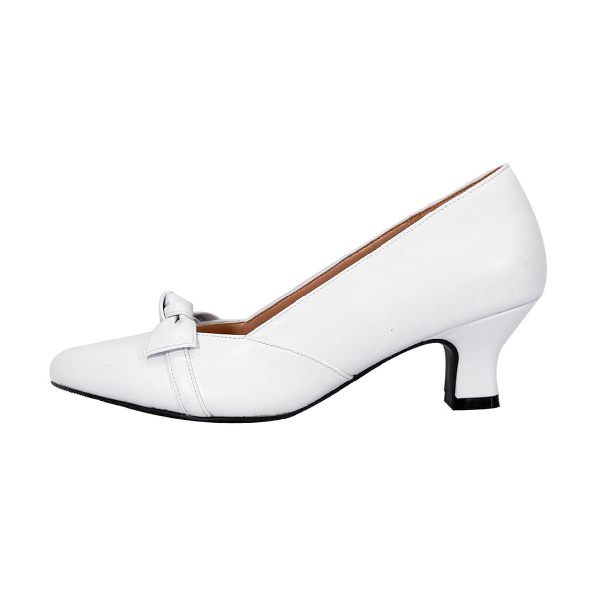 PEERAGE Belle Women's Wide Width Leather Dress Slip-on Pumps