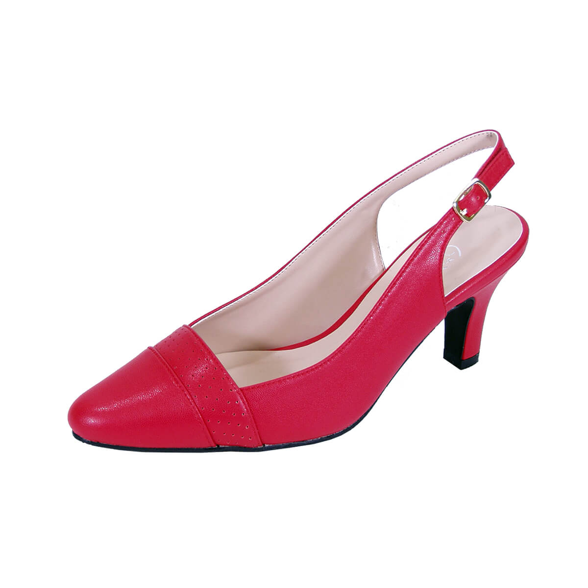 Fazpaz Peerage Candy Women's Wide Width Classic Pointed Toe Dress Slingback Pumps