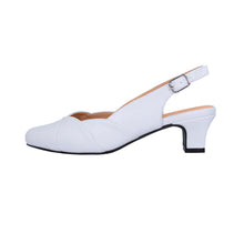 Load image into Gallery viewer, PEERAGE Eve Women&#39;s Wide Width Leather Slingback Dress Pumps
