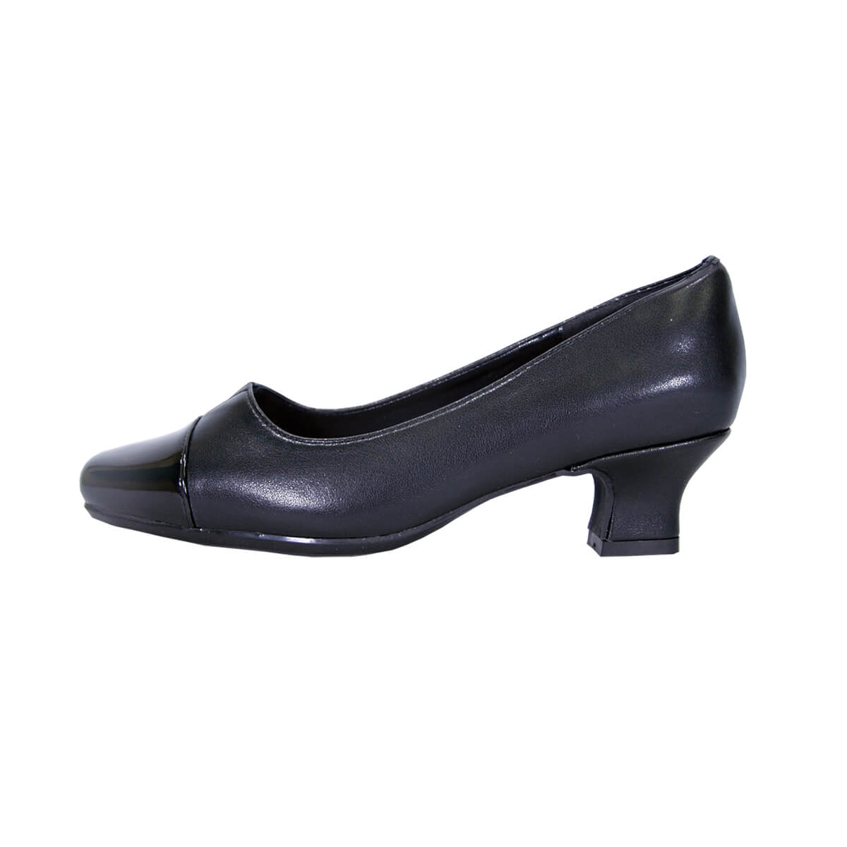 PEERAGE Leela Women's Wide Width Low Heel Leather Pumps