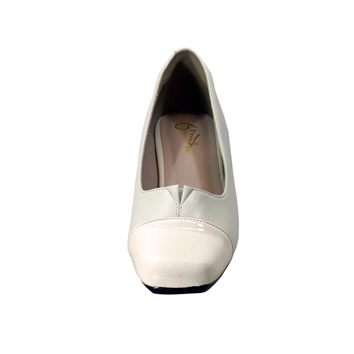 PEERAGE Leela Women's Wide Width Low Heel Leather Pumps