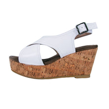 Load image into Gallery viewer, FUZZY Anya Women&#39;s Wide Width Platform Casual Heeled Sandals

