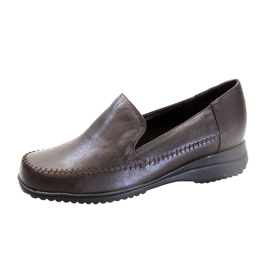 PEERAGE Edie Women's Wide Width Everyday Casual Leather Shoes