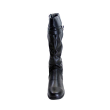 Load image into Gallery viewer, PEERAGE Penelope Women&#39;s Wide Width Side Zip Leather Knee High Boots
