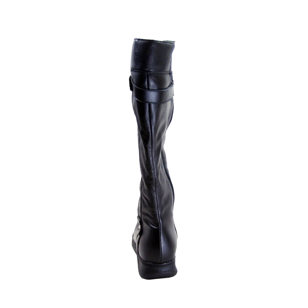 PEERAGE Penelope Women's Wide Width Side Zip Leather Knee High Boots