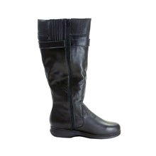 Load image into Gallery viewer, PEERAGE Penelope Women&#39;s Wide Width Side Zip Leather Knee High Boots

