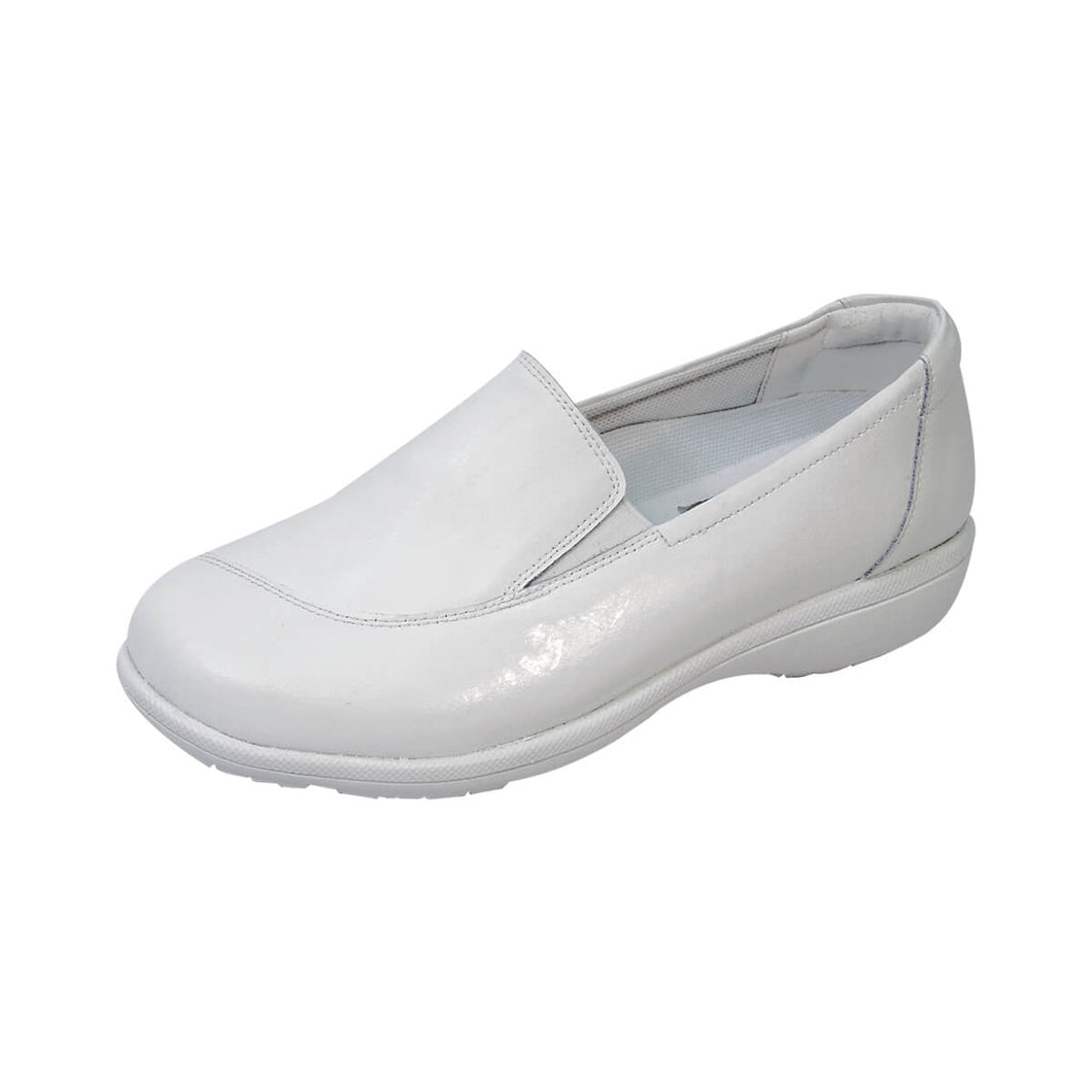 Fazpaz 24 Hour Comfort Lila Women Adjustable Wide Width Slip on Loafers Nurse Style
