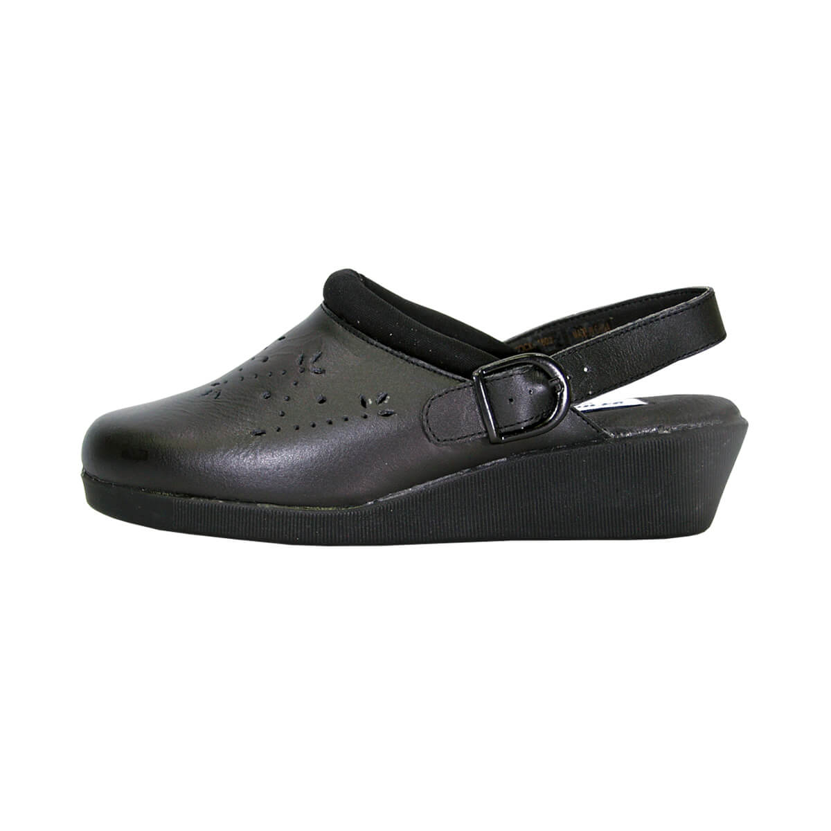 24 HOUR COMFORT Libby Women's Wide Width Leather Slingback Clogs