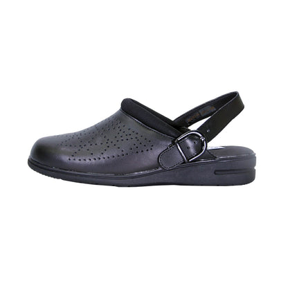 24 HOUR COMFORT Carrie Women's Wide Width Leather Slingback Clogs