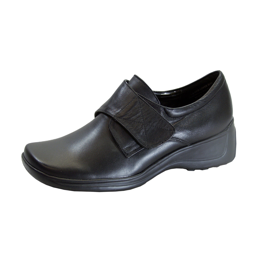 Fazpaz 24 Hour Comfort Jania Wide Width Adjustable Leather Shoes